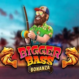 Bigger Bass Bonanza online game logo by Pragmatic Play on magiuscasino-espana.com