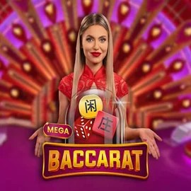 Official Live Casino logo: Mega Baccarat by Pragmatic Play at Magius Casino